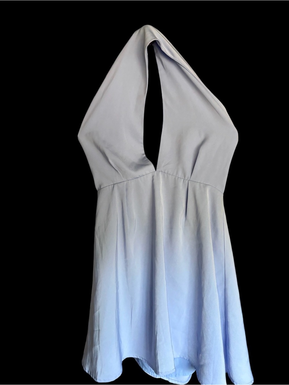 Light Blue Halter Skater Dress - Women size Small